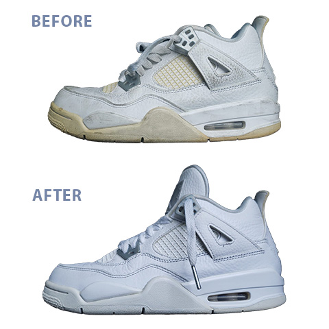 Jordan 4s Restoration and sole deoxidation