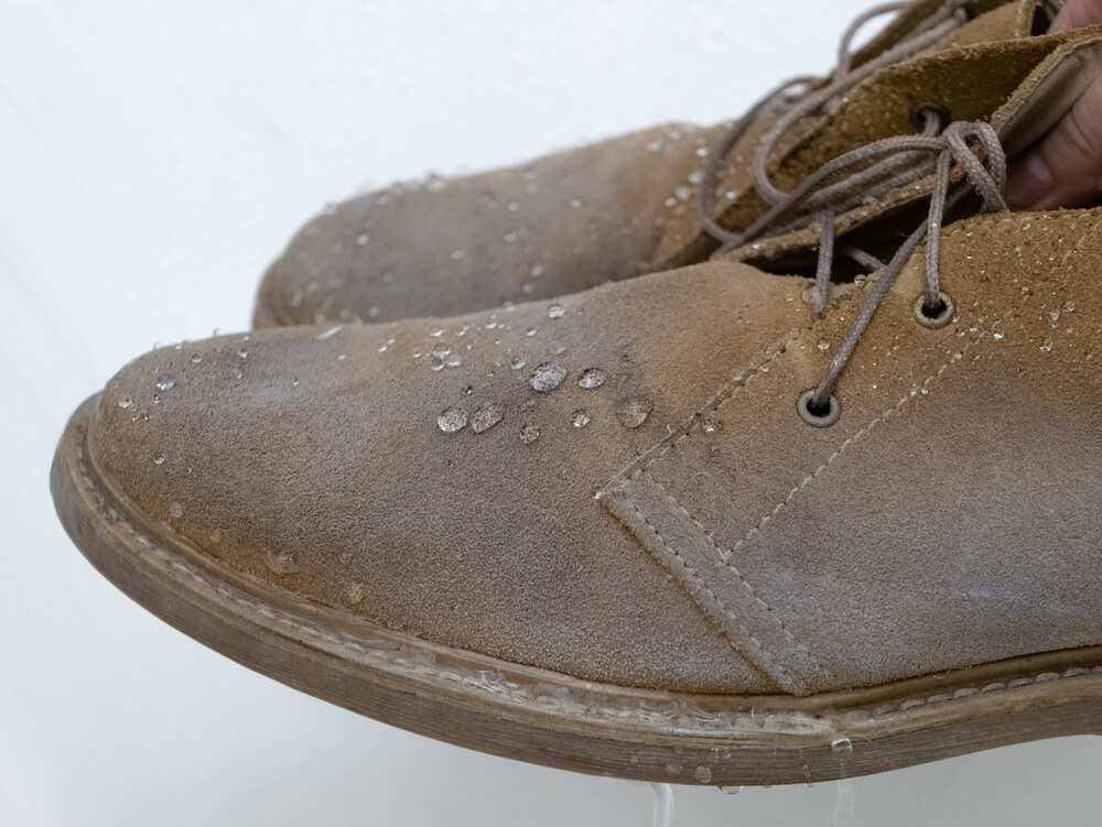 what happens when suede shoes get wet