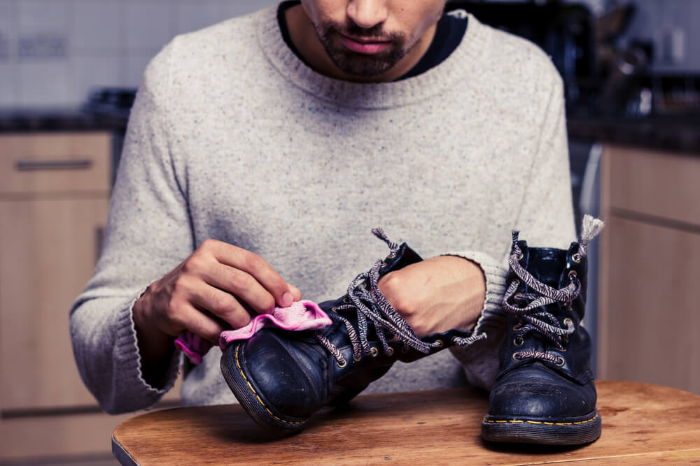 washing shoes at home