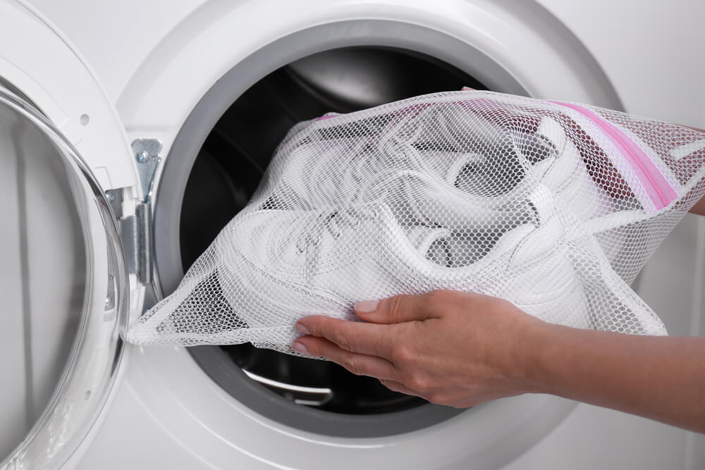 washing shoes in a machine