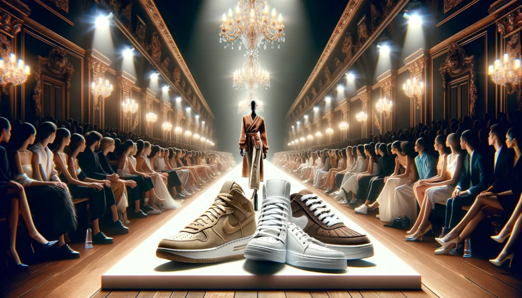 the evolution of sneakers on the runway
